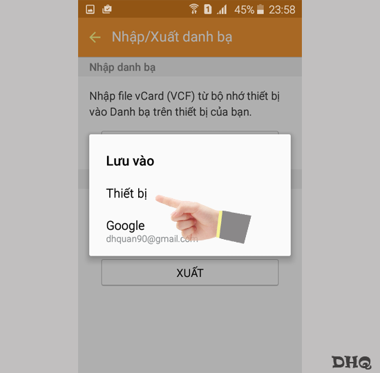 Chọn Thiết bị
